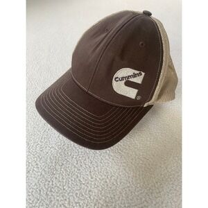 Cummins Diesel Logo Mens OSFM Richardson Trucker Hat Brown Mesh Snapback Cap